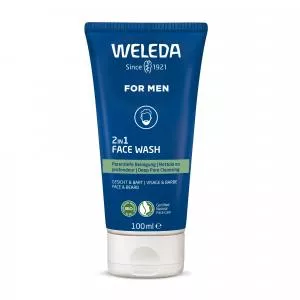 Weleda For Men 2in1 Gel nettoyant pour le visage et la barbe
