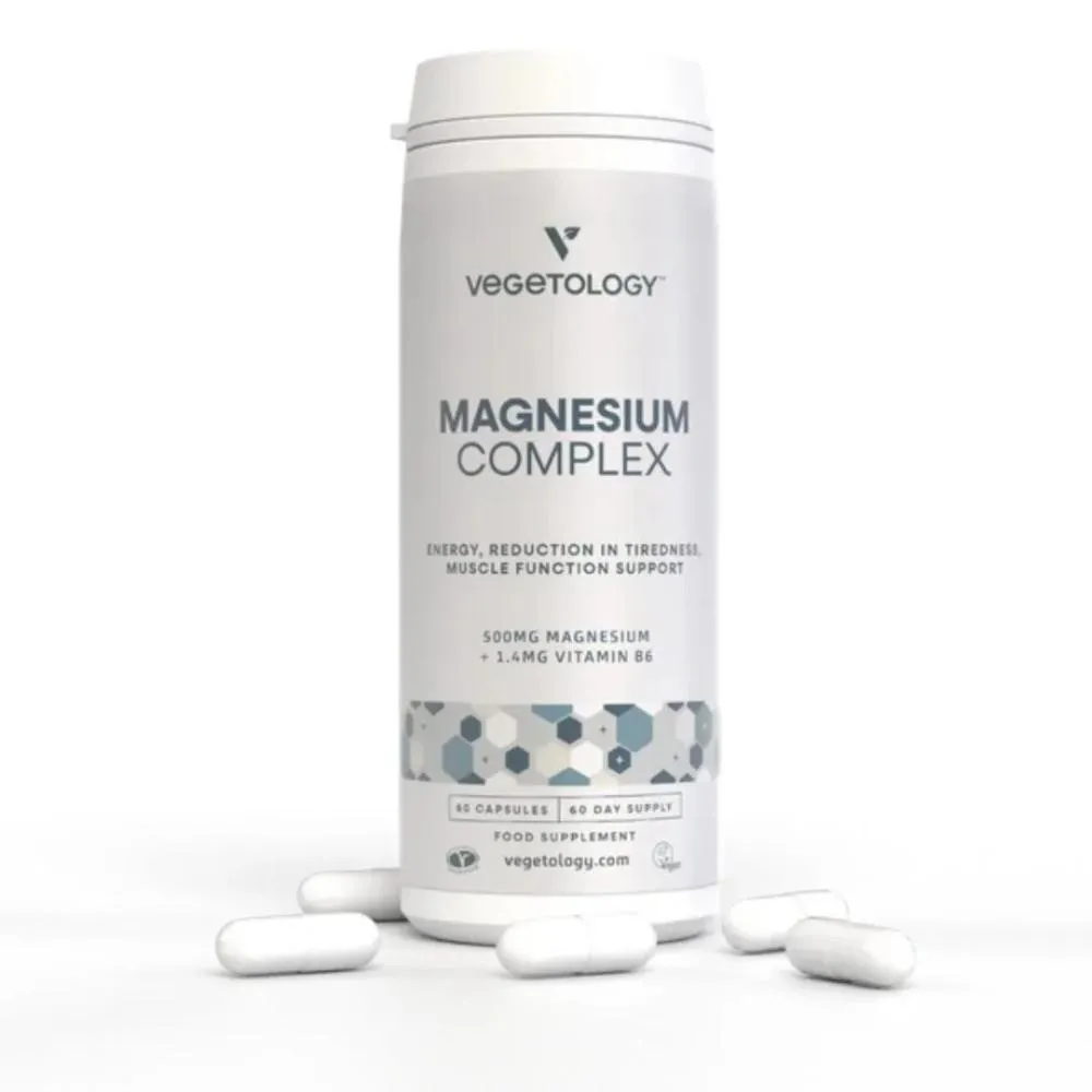 Vegetology Complexe de Magnésium Vitamine B6, 60 gélules