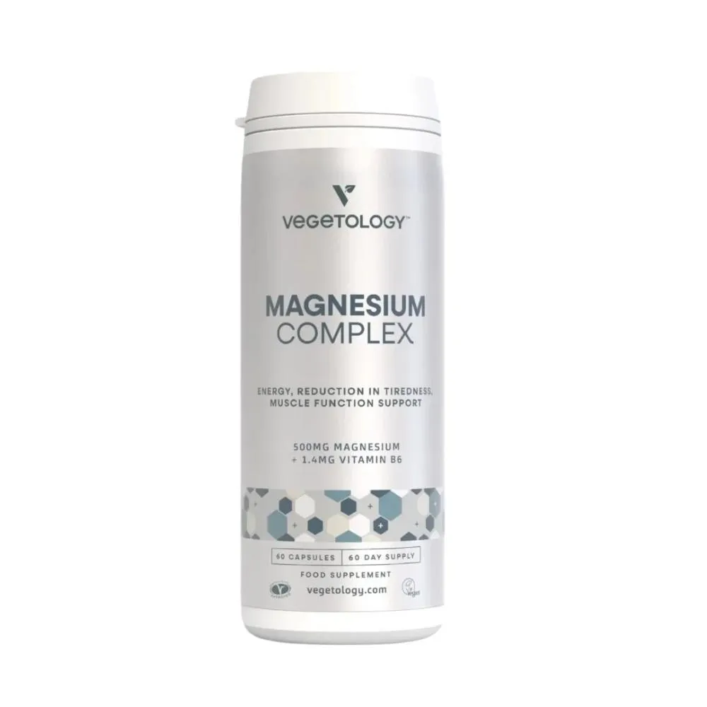 Vegetology Complexe de Magnésium Vitamine B6, 60 gélules