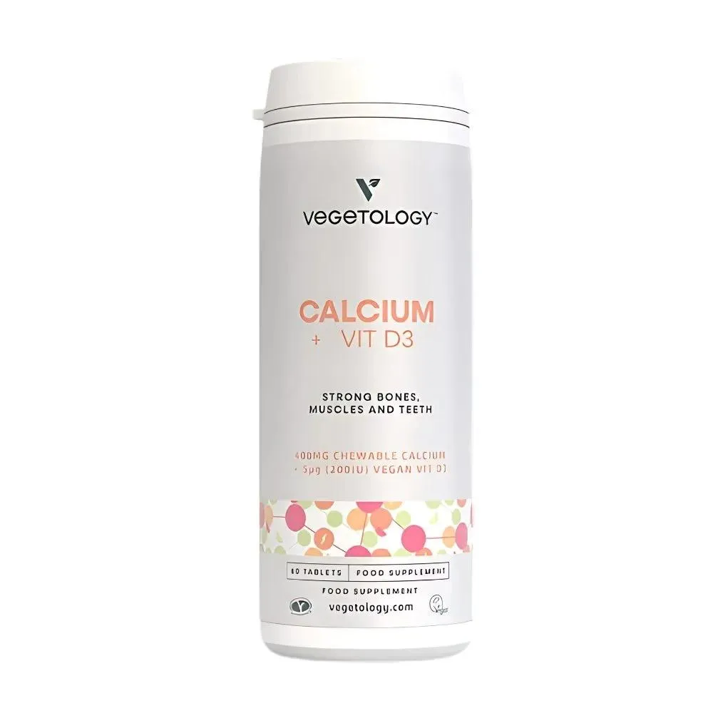 Vegetology Calcium Vitamine D3, 60 comprimés à croquer