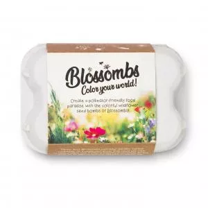 Blossombs Bombes à graines - Boîte cadeau en forme d'œuf (6 pièces) - cadeau original et pratique