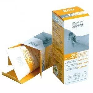 Eco Cosmetics Ecran solaire SPF 25 BIO (75 ml) - 100% naturel, avec filtres minéraux