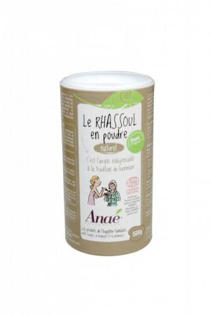 Anaé by Rhassoul - argile marocaine (pot de 500 g) - shampooing, gommage ou masque