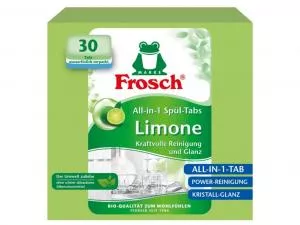 Frosch ECO Tablettes pour lave-vaisselle tout en 1 citron (30 tablettes)