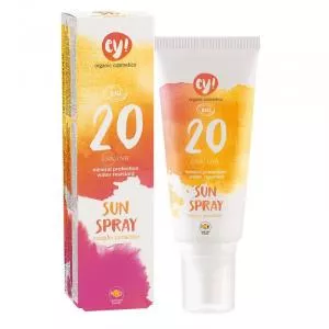 Ey! Spray solaire SPF 20 BIO (100 ml) - 100% naturel, avec pigments minéraux