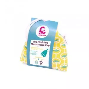 Lamazuna Coupe menstruelle hygiénique, taille 2, manchon jaune