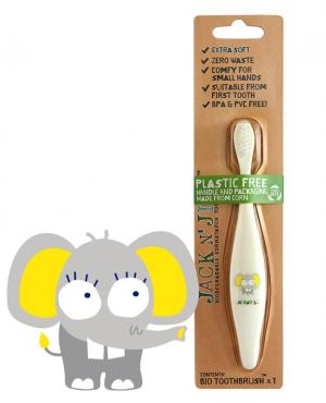 Brosse à dents pour enfants Éléphant - fabriqué à partir de fécule de maïs