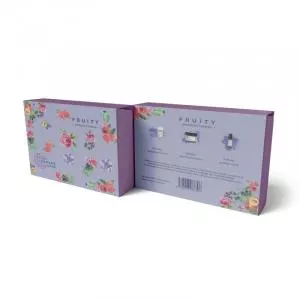 Kvitok Paquet cadeau fruité (3 pcs) - roll-on, déodorant et crème pour le corps