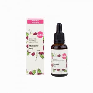 Huile pour le visage à la framboise non raffinée BIO (30 ml) - avec un léger parfum de framboise