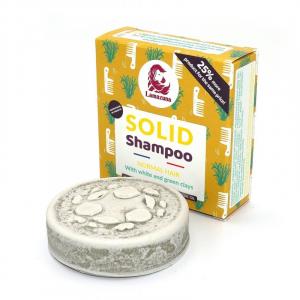 Shampooing rigide pour cheveux normaux - argile blanche et verte (70 g)