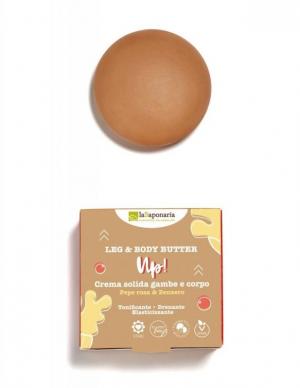 Beurre solide pour les jambes et le corps Up ! BIO (80 ml) - agit sur la microcirculation des tissus