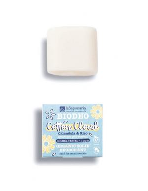 Déodorant solide Cotton Cloud BIO (40 g) - sans parfum et sans bicarbonate de soude