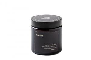 Bougie parfumée en verre - forêt (120 ml) - jusqu'à 20 heures de combustion