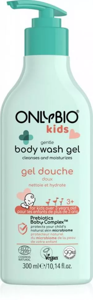 OnlyBio Gel lavant doux pour les enfants à partir de 3 ans (300 ml) - avec un parfum délicat