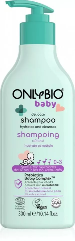 OnlyBio Shampoing doux pour bébés (300 ml) - convient dès la naissance