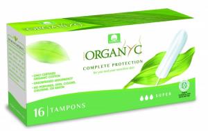 Super Tampons (16 pcs) - 100% coton biologique, 3 gouttes