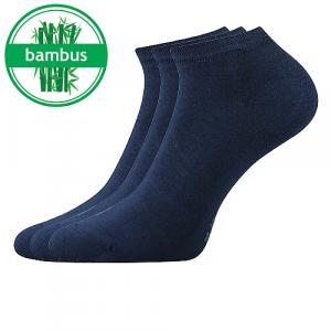 Chaussettes en bambou basses bleu foncé