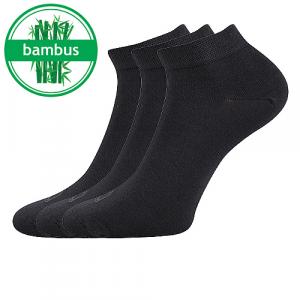 Chaussettes basses en bambou gris foncé