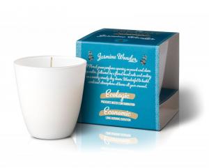 Bougie parfumée en verre (130 g) - miracle du jasmin