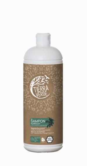 Shampooing ortie pour cheveux gras au romarin (1 l)