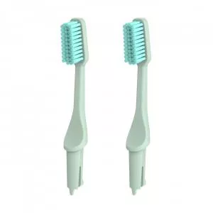 TIO BRUSH Têtes de brosse à dents de remplacement (moyennes) - Cool Dew - 2 pièces