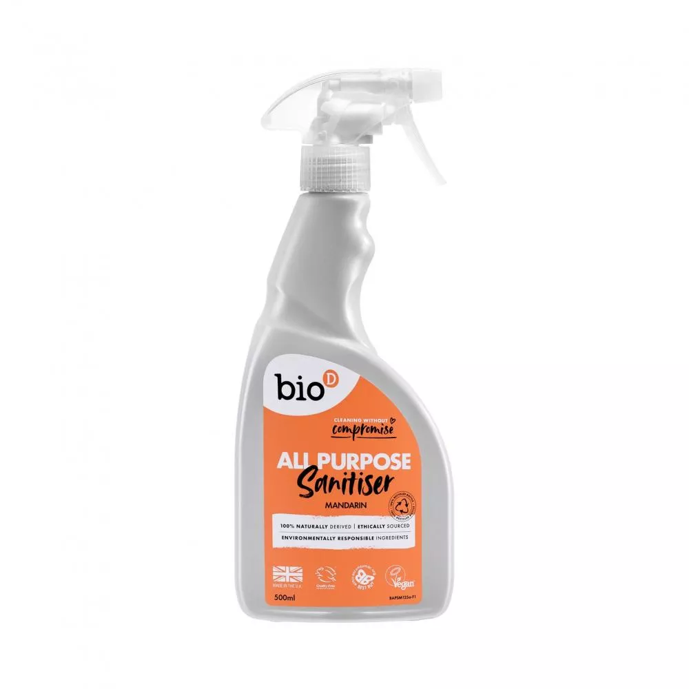Bio-D Nettoyant universel avec désinfectant et parfum de mandarine (500 ml)