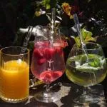 Yoni Set de pailles en verre tchèque avec pinceau (3 pcs) - Botanique