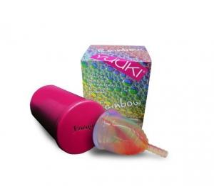 Rainbow Menstrual Cup - Small Soft - incl. coupe stérilisante