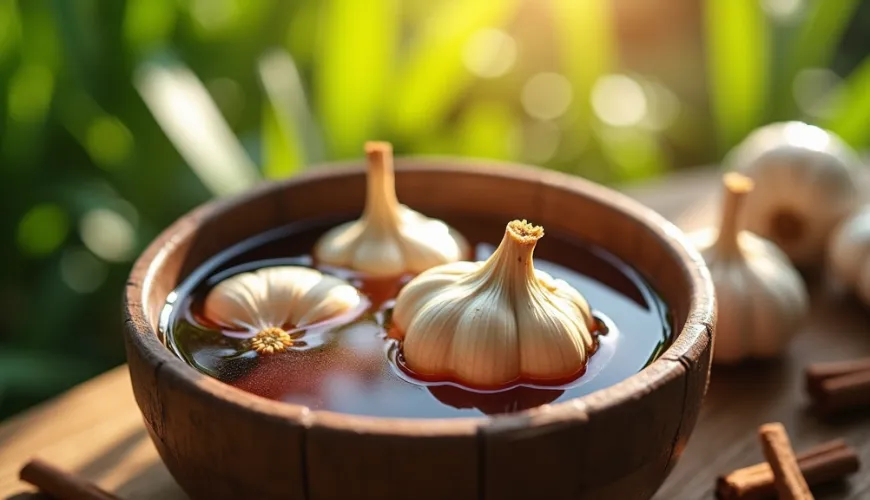 Comment le trempage de l'ail avec du clou de girofle et de la cannelle assure des plantes plus robus