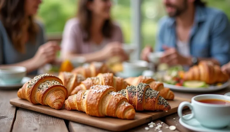 Croissants salés en pâte feuilletée qui enchanteront vos papilles